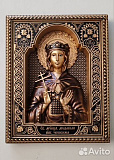 Резная Икона Святая Людмила