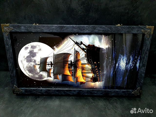 Дорогие нарды «Корабль Призрак» купить с доставкой Дорогие нарды «Корабль Призрак»
